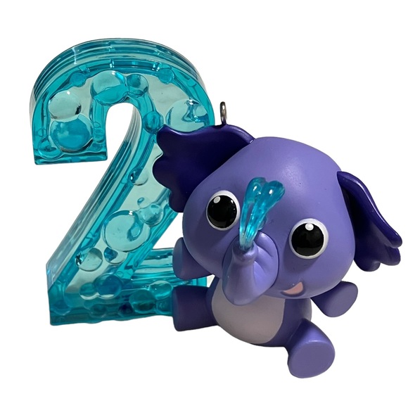 Hallmark "I Am Two" Elephant Keepsake Ornament NO BOX - Picture 4 of 4